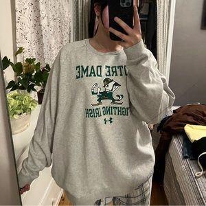 Oversized notre dame sweatshirt